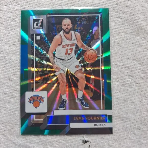 2022-23 Panini Donruss - Evan Fournier #14 Holo Green Laser