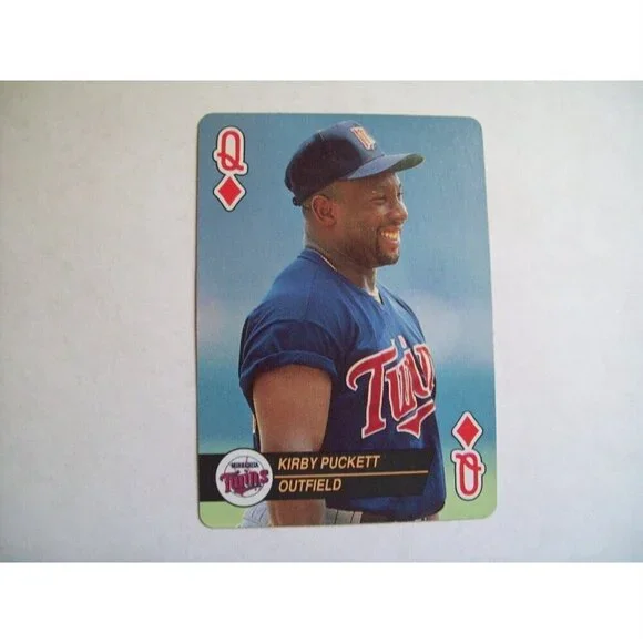 KIRBY PUCKETT MINNESOTA TWINS 1993 BASEBALL ACES PLAYING CARD BASEBALL HOF