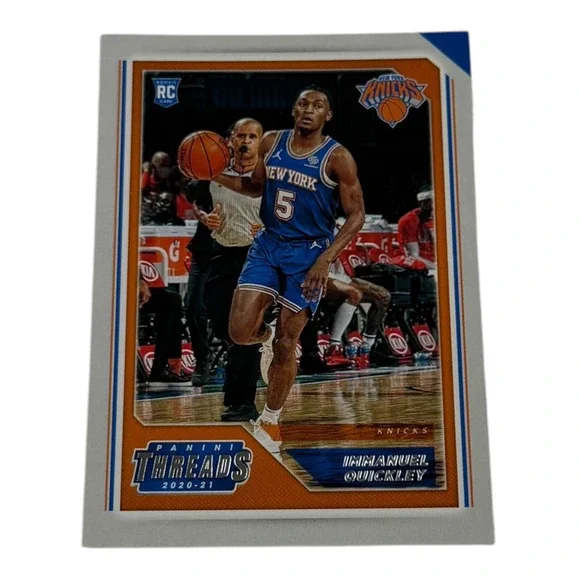 2020-21 Panini Chronicles Threads Immanuel Quickley RC‎ Rookie Card #100 Knicks