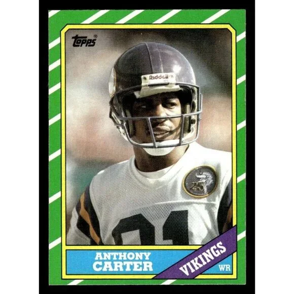 1986 Topps #297 Anthony Carter Rookie Minnesota Vikings