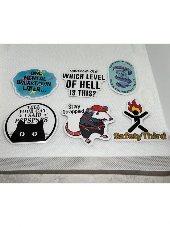 Sarcastic sticker pack for laptop, mug, et all