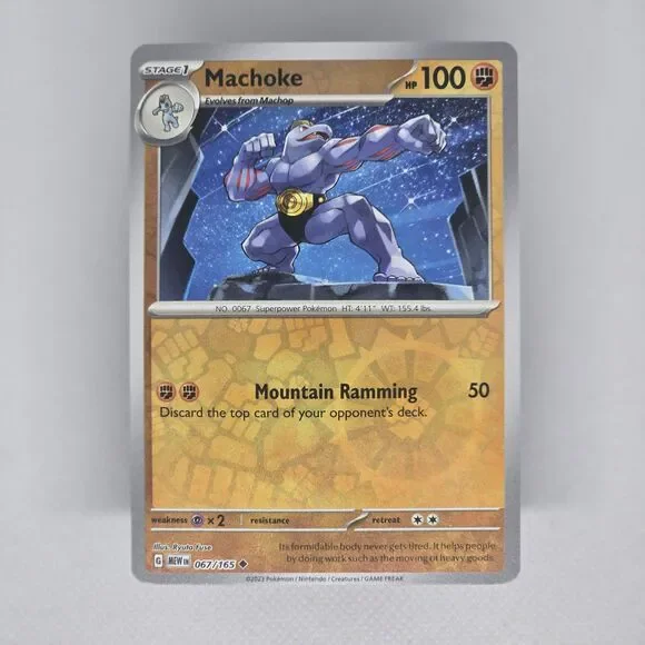 Machoke [Reverse Holo] 67 Pokemon Scarlet and Violet 151 MEW