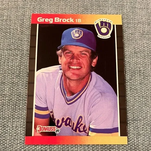 1989 Donruss Milwaukee Brewers Baseball Card Trading Card
