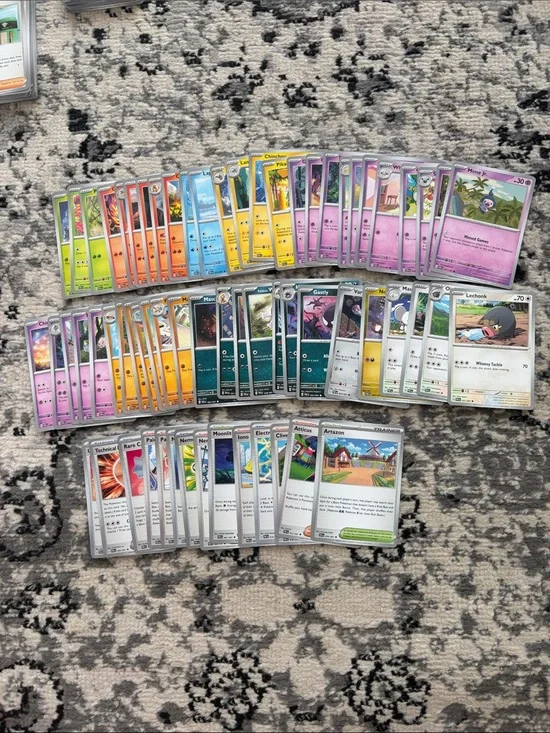 Paldean Fates Binder Builder Lot | 65 Unique Cards | Pokémon Set Collection