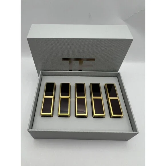 Tom Ford 5pc Lip Color Mini Deluxe Set, Each .03 Oz/1g, Color 16/100/01/80/15