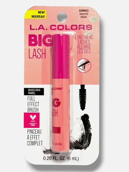 NIB L.A. Colors Big Lash Mascara Full Effect -Beyond Black