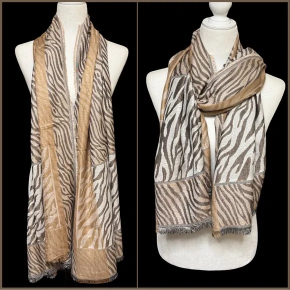 Zebra Animal Pattern Shawl Scarf