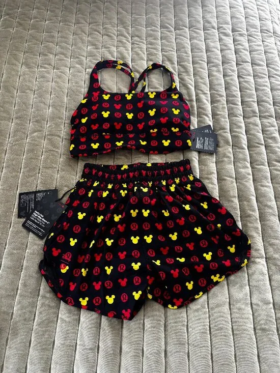 HOtty Hot High rise short '4 inch and Longline Bra (SET ONLY)