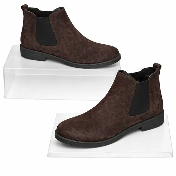NWT MERONA Brown Ankle Booties Boot Shoes Size 8.5
