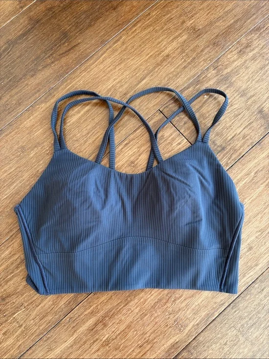 Lululemon Seamless Ribbed Bralette Crop Top - brown, 6