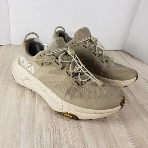 HOKA Transport GTX Women's Size 11B Dune Eggnog Waterproof Sneakers GORE-TEX