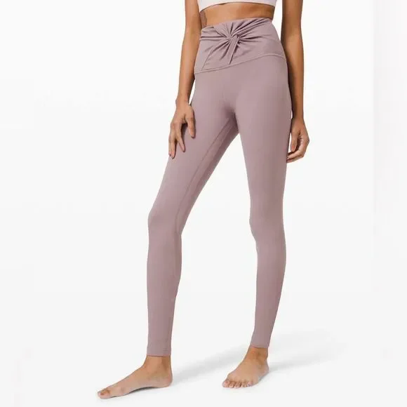 Lululemon Align High Rise Twist Front Full Length Size 4 Purple Special Edition