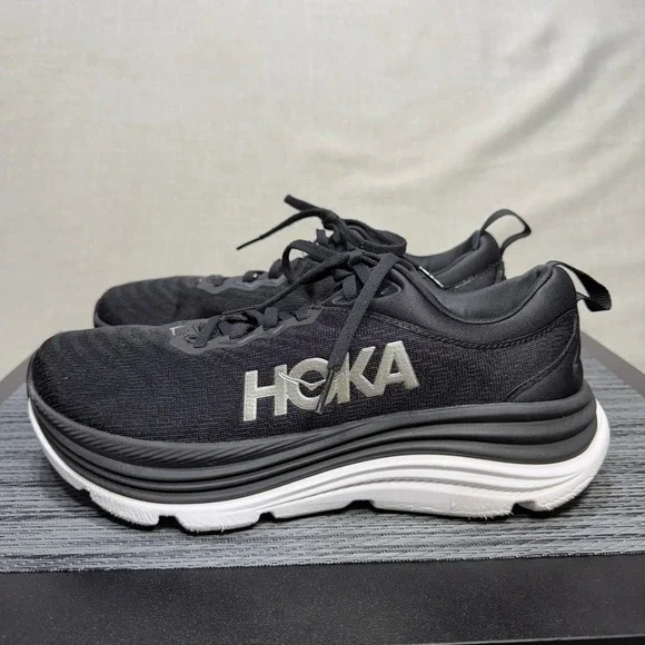 Hoka One Gaviota 5 Shoes - Womens 9.5 - Black Running 1134235 BWHT