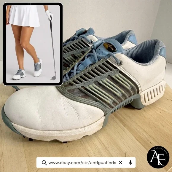 ADIDAS Women's Golf Shoes ClimaCool Blue/White Size 10