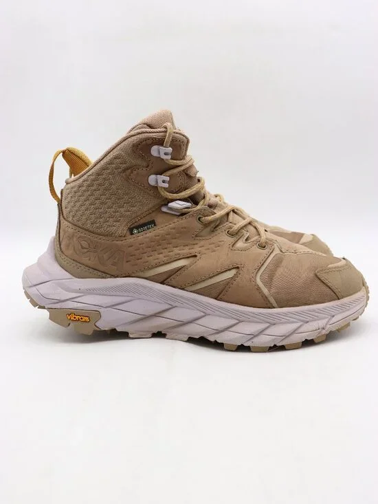 Hoka One One Anacapa Mid GTX Women's 7.5 B Gore-Tex Hiking Boot Shoes Brown
