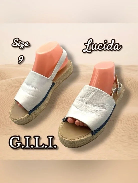G.I.L.I. Lucinda Women's White Espadrille Sandals