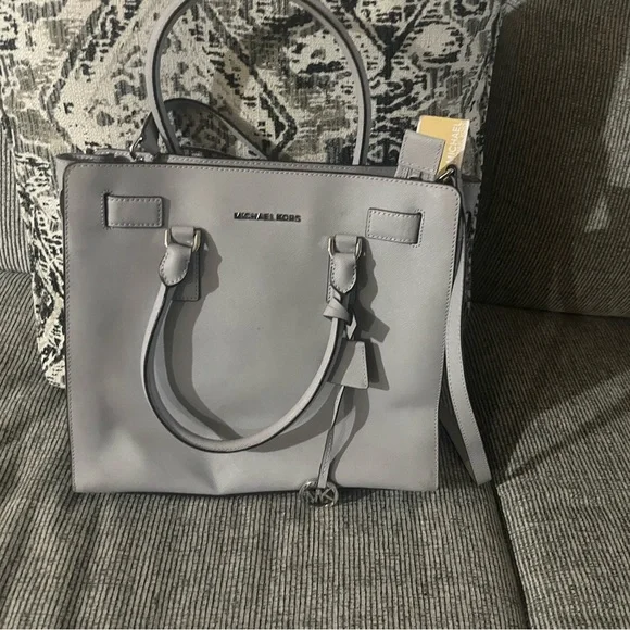 Michael Kors Gray Satchel Bag