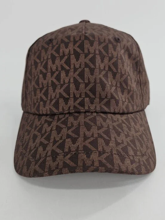 Michael Kors Monogram Logo Print Baseball Cap Women's