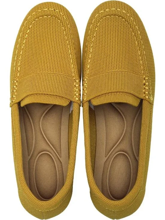 🆕Women's Ginjer Lightweight Knitted Loafers Casual Flat Shoes Comfortable
