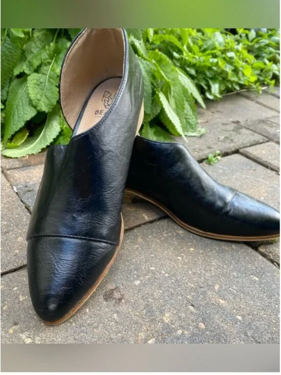 Beast Fashion Pointed-Toe Mules — Black, Size 9 — Summer Sale