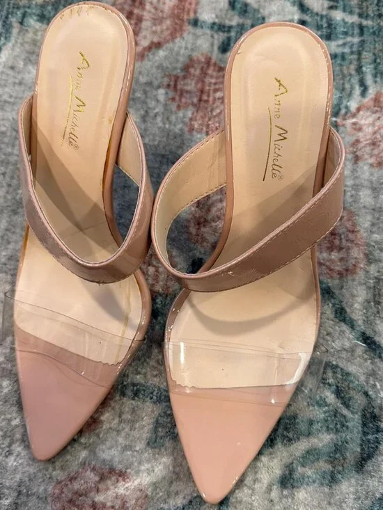 Women's Tan and Pink Courts