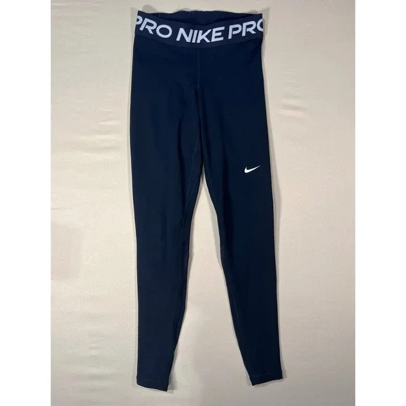 Nike Pro Dri-FIT Women Black Leggings XS Compression Athletic Gym Yoga
