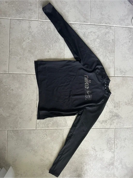 Nike Black Long-Sleeve Nike Air Crewneck Shirt