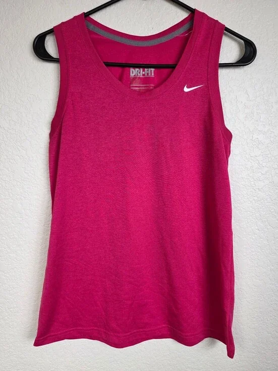 Nike Dri-Fit Sleeveless Athletic Tank Top in Pink