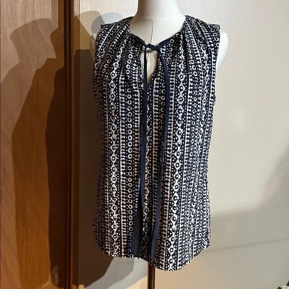 Tory Burch Navy and Cream Garment