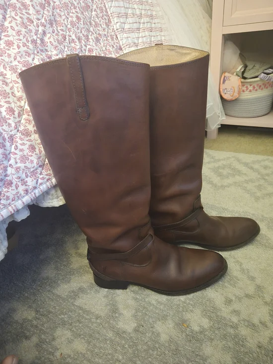 Frye Women's Brown Leather Riding Boots