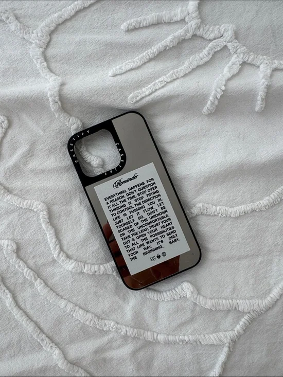 Mirror Text iPhone Case