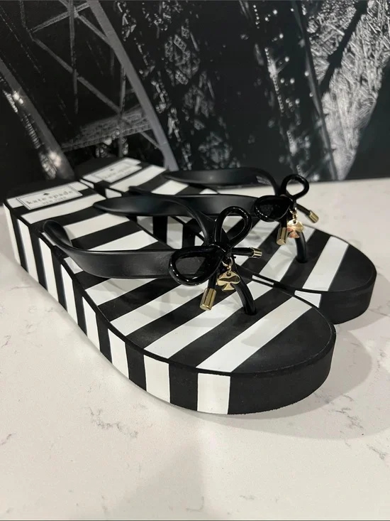 Kate Spade New York Rhett Wedge Thong Sandals Size 8