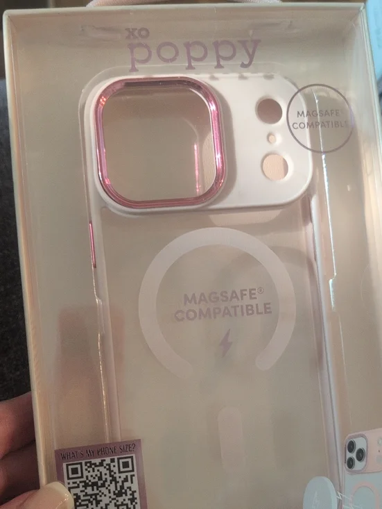MagSafe Compatible Clear iPhone 17 Pro Max Case with Pink Accents