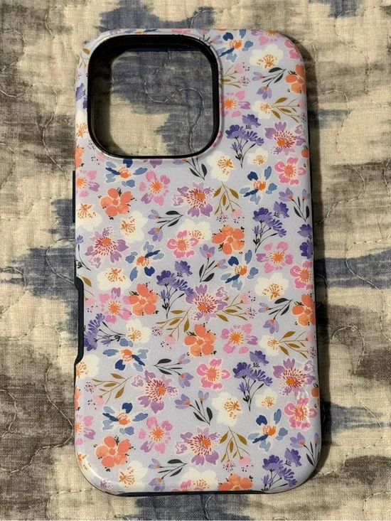 iPhone 16 Pro Casely Floral Lavender Protective Phone Case