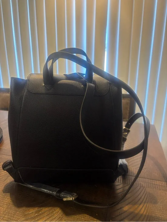 kate spade Black Pebbled Leather Backpack