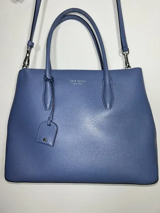 Kate Spade New York Eva Medium Top Zip Blue Satchel