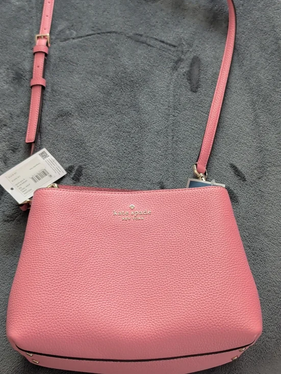 kate spade Pink Pebbled Leather Small Crossbody