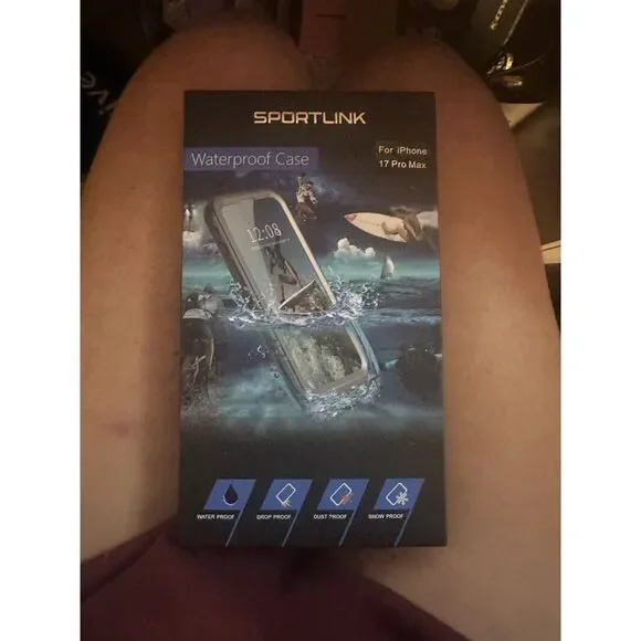 SPORTLINK iPhone 17 Pro Max Case Waterproof Frosted Clear Blue Rugged Cover 6.9