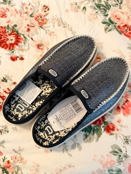 Women's Grey Metallic Slip-On Loafer Shoes