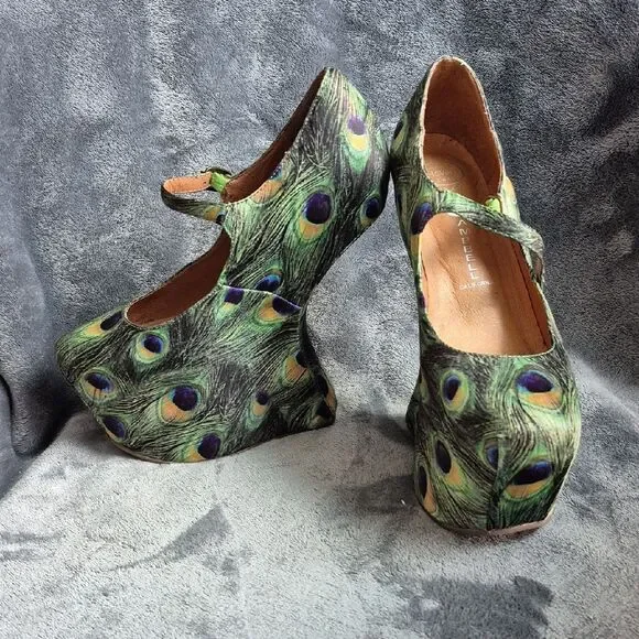 Jeffrey Campbell Havana Night Fab 6.5 Heel-less Platform
