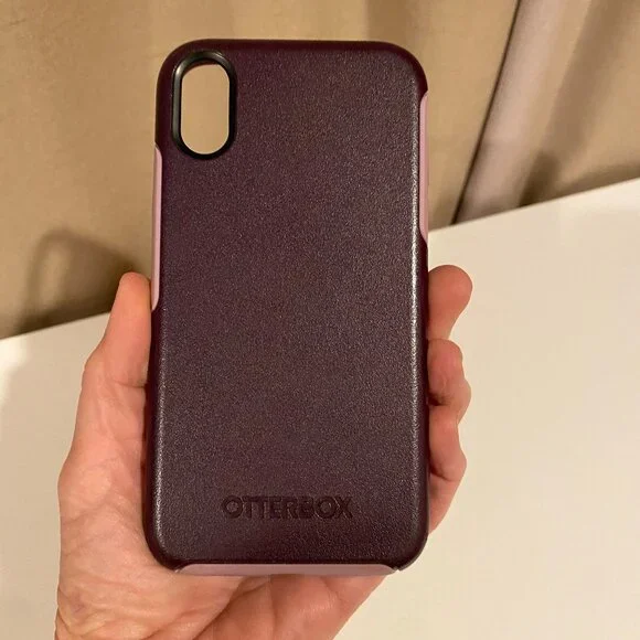 OtterBox‎ Symmetry iPhone XS Max Case Purple Tonic Violet Geometric