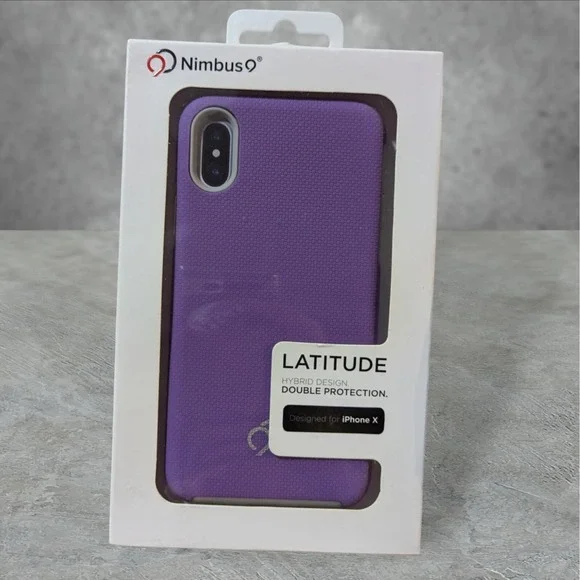 Q1. Nimbus9 Latitude Series Hybrid Case for‎ Apple iPhone X - Purple