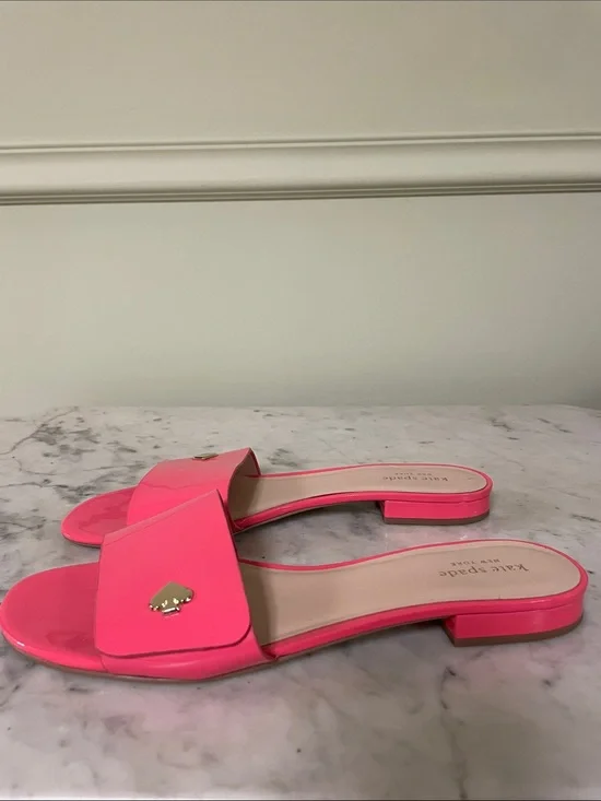 Kate Spade Farrow Patent Leather Sandals - Size 10.5