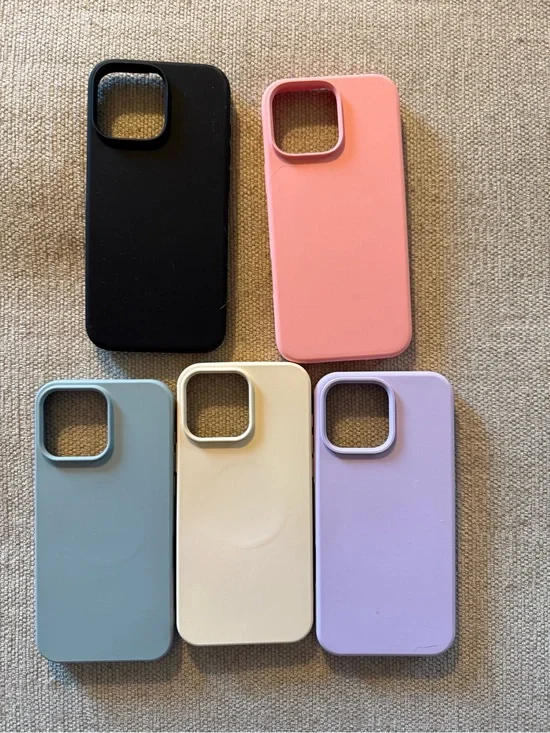 MagSafe iphone 16 pro max Phone Case - Black, Pink, Blue, Cream, Lavender