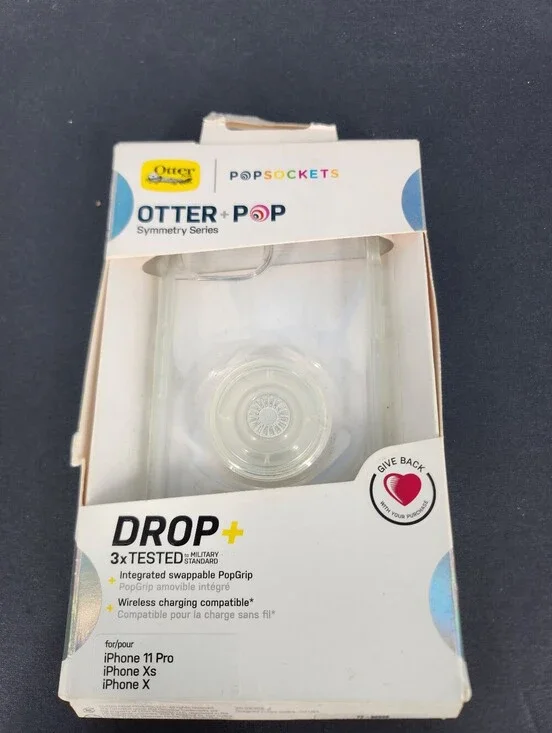 OtterBox x PopSockets Symmetry Series iPhone 11 Pro Xs X Clear Case