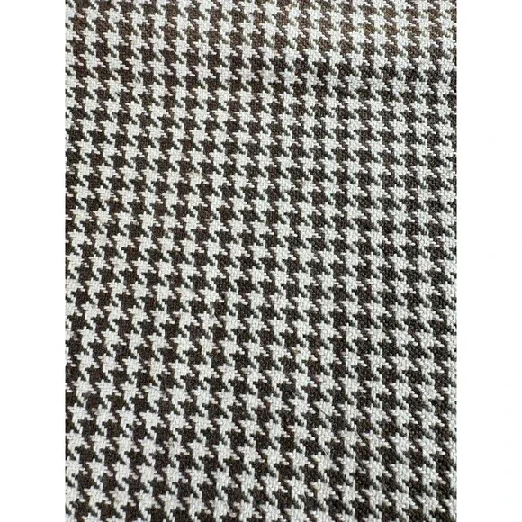 Vintage Houndstooth Pattern Pillow Cover Cotton Square 17