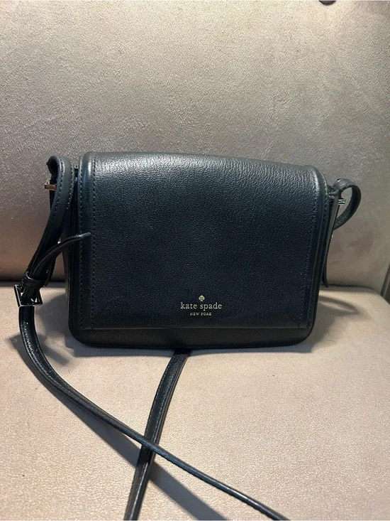 Kate Spade Black Leather Vikki Bailey Street Crossbody