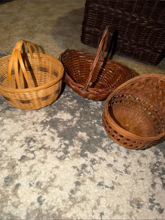 Woven Decorative Basket - Brown and Tan Home Accents