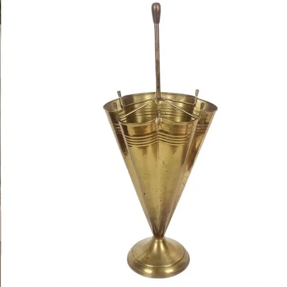 Mid-Century Brass Umbrella Stand, 1950s