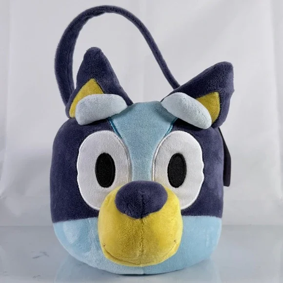 Bluey Plush Basket Easter Birthday Gift‎ Halloween Trick or Treat Bucket New
